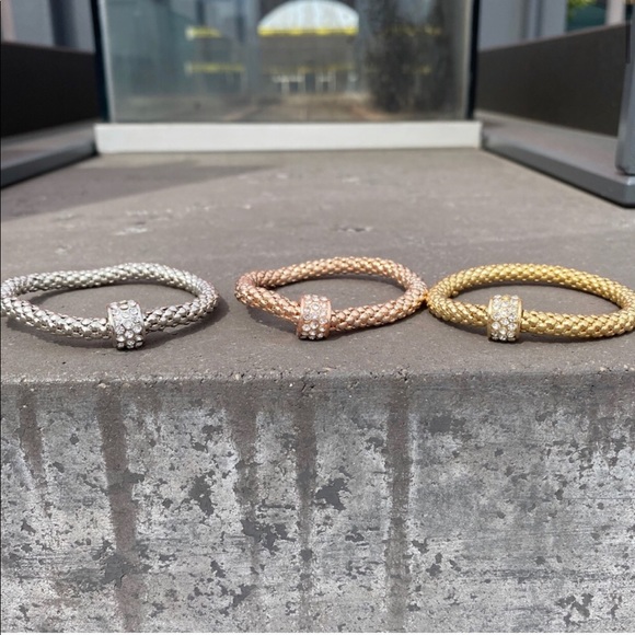 Stackable bracelets 3 tone (set) - Picture 1 of 5